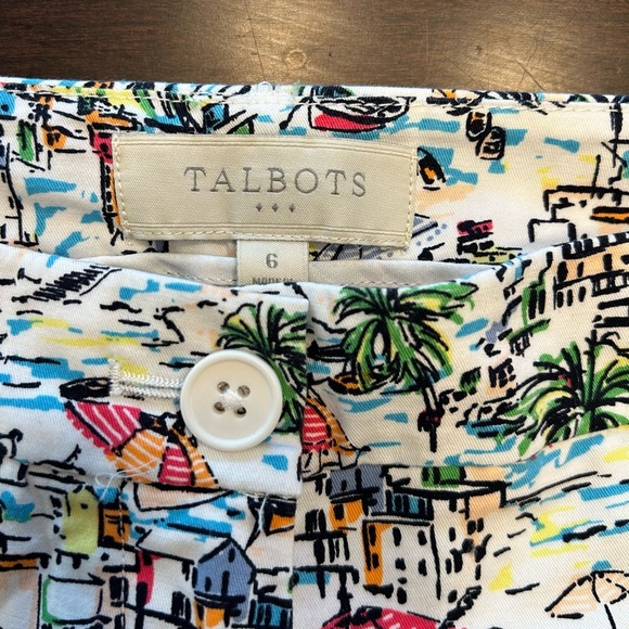 Talbots Multicolor Printed Ankle Pants - Picture 2 of 4